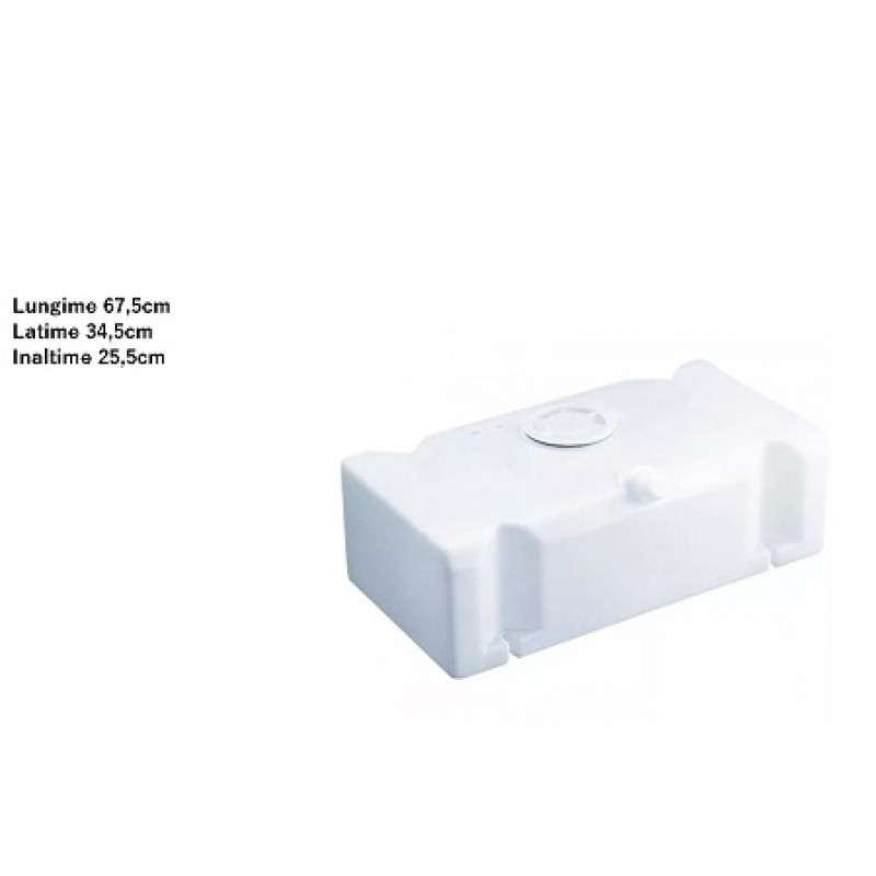 Rezervor 45L pentru apa curata sau uzata cu dimensiuni  67,5 x 34,5 x 25,5 cm
