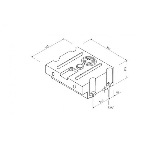 Rezervor 45L pentru apa curata sau uzata cu gura umplere si racord de admisie