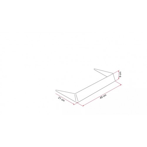 Eleron-paravant Fiamma pentru trape de acoperiș  40 x40 cm pentru protectie la viteze mari