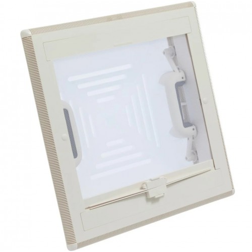Trapa 40x40 MPK 46,  cu deschidere pe toate laturile, capac alb cu plasa de insecte si obturator