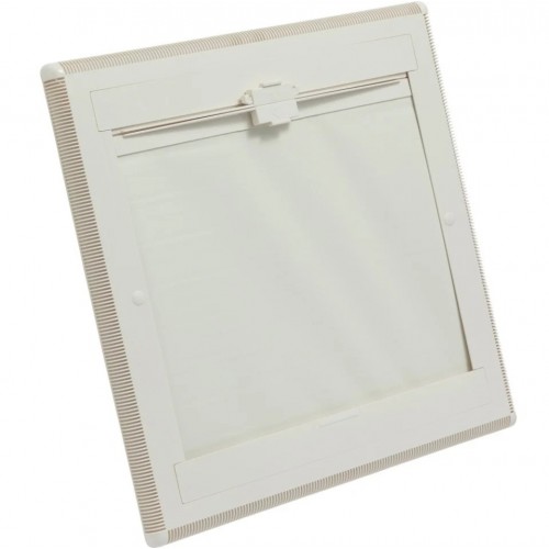 Trapa 40x40 MPK 46,  cu deschidere pe toate laturile, capac alb cu plasa de insecte si obturator