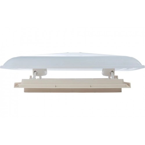 Trapa 40x40 MPK 46,  cu deschidere pe toate laturile, capac alb cu plasa de insecte si obturator