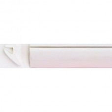 Profil alb 8mm de sustinere a ornamentelor din aluminiu si plastic la rulote
