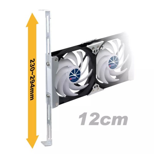 Ventilator dublu Titan SC 09 pentru frigidere ø12cm
