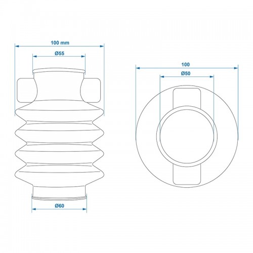 burduf pentru frana Knott / Schlegl 55 / 60mm