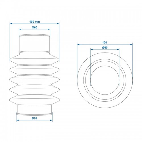 burduf pentru frână de inerție Peitz PAV / SR 0.7-2.7 X / MX
