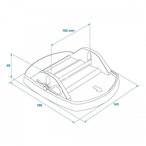 Talpa cu stift metalic (1buc-rezerva)