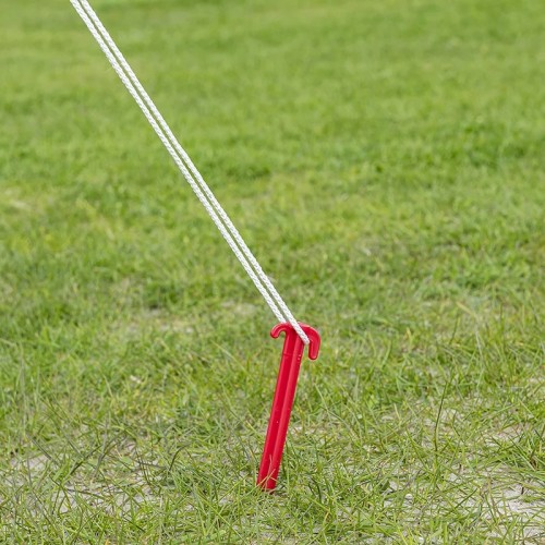 Cui 30cm plastic rosu 6 buc/set