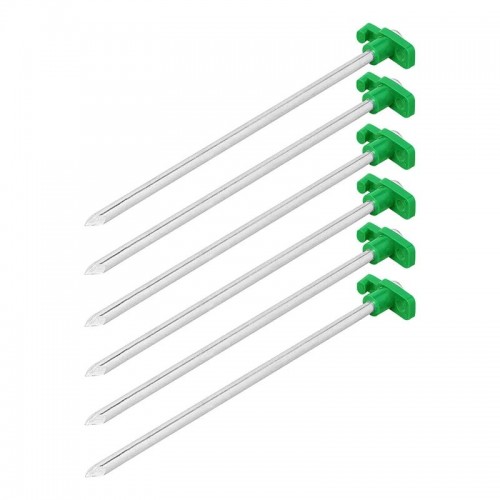 Set 6 cuie metalice -25cm cu cap fluorescent-straluceste noaptea