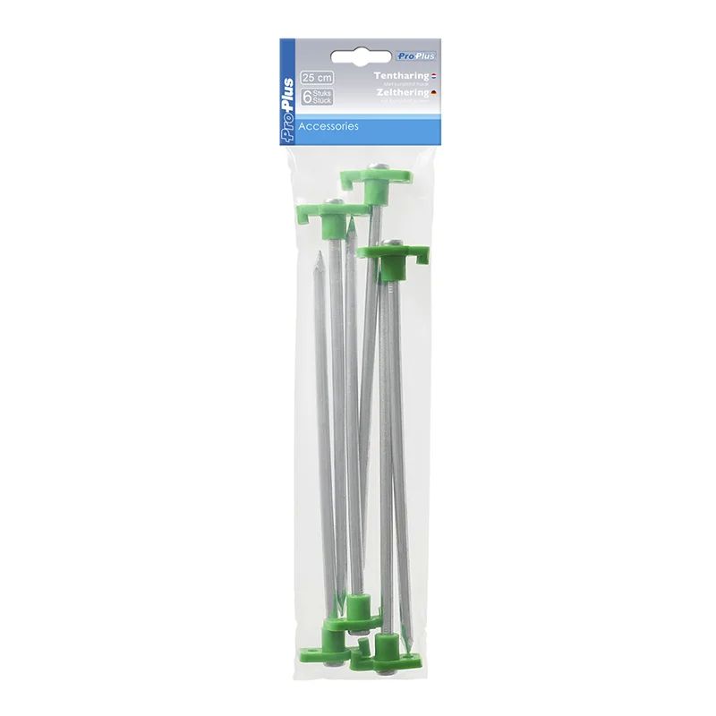 Set 6 cuie metalice -25cm cu cap fluorescent-straluceste noaptea