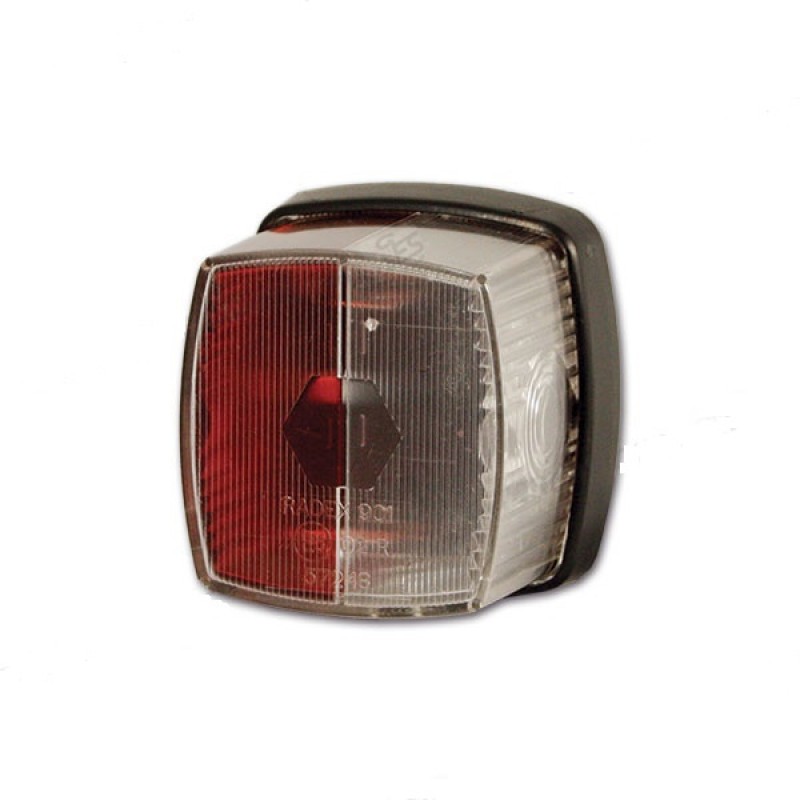 Lampa pozitie rosu-alb 65x62x40mm