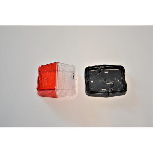 Lampa pozitie spate lateral rosu-alb