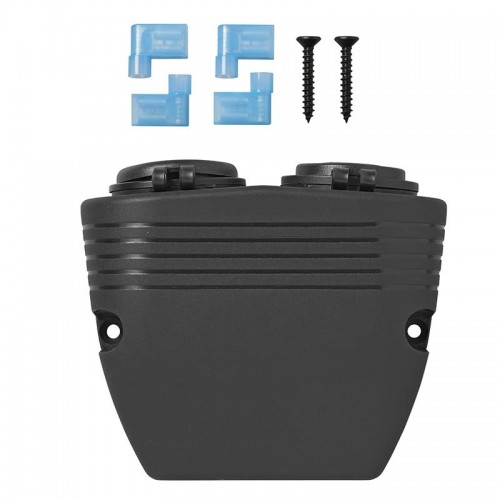 Priza 12v + priza USB A+C cu rama de aplicare pe  mobilierul rulotei sau autorulotei