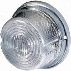 Lampa rotunda Hella cu placa argintie