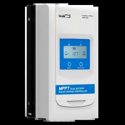 Regulator de incarcare MPPT 20A pentru doua acumulatoare litiu-ion sau acid