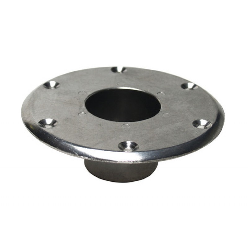 Rozeta metalica de fixare in podeaua autorulotelor pentru piciorul  de masa